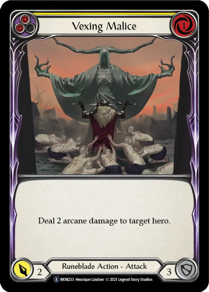 Vexing Malice (Yellow) [Monarch Unlimited] Unlimited Normal - Flesh And Blood Single
