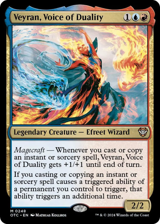 Veyran Voice of Duality [Outlaws of Thunder Junction Commander] - MTG Single
