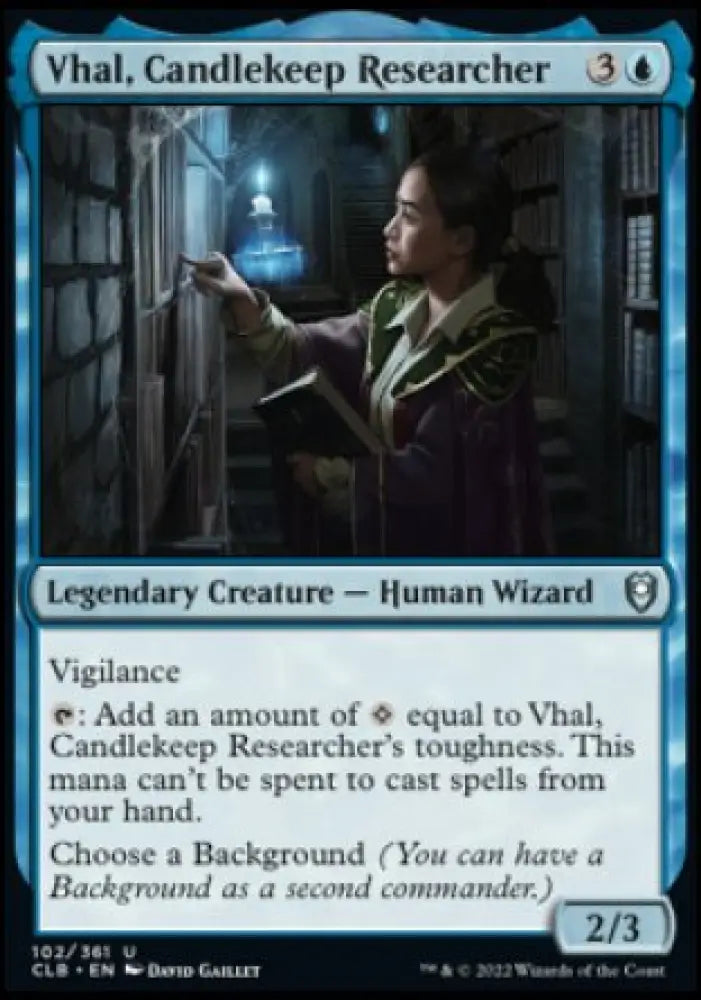 Vhal Candlekeep Researcher [Commander Legends: Battle for Baldur’s Gate] - MTG Single