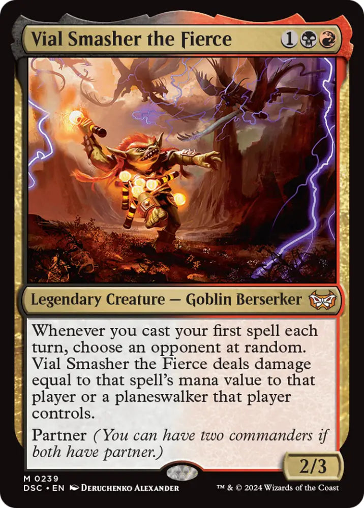 Vial Smasher the Fierce [Duskmourn: House of Horror Commander] - MTG Single