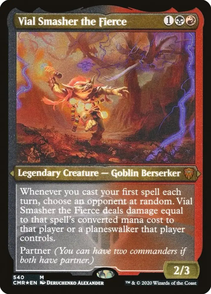 Vial Smasher the Fierce (Etched) [Commander Legends] - MTG Single