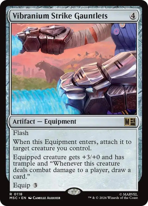 Vibranium Strike Gauntlets (Surge Foil) (118) [Marvel Super Heroes Commander]