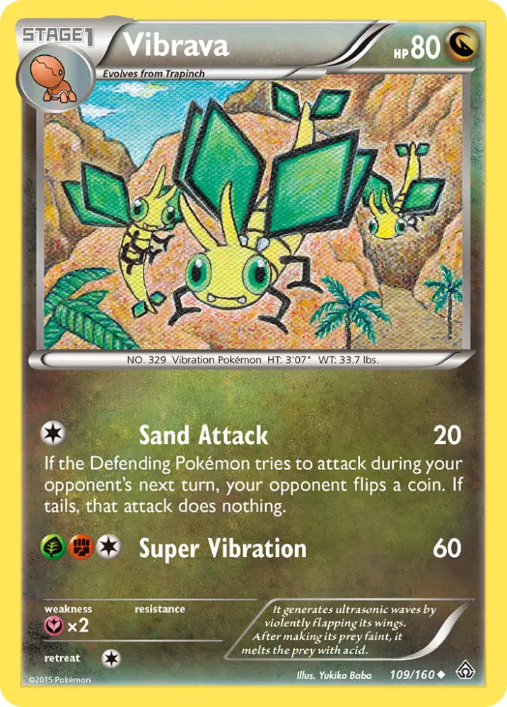 Vibrava (109/160) [XY: Primal Clash] - Pokemon Single