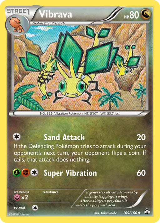 Vibrava (109/160) [XY: Primal Clash] - Pokemon Single