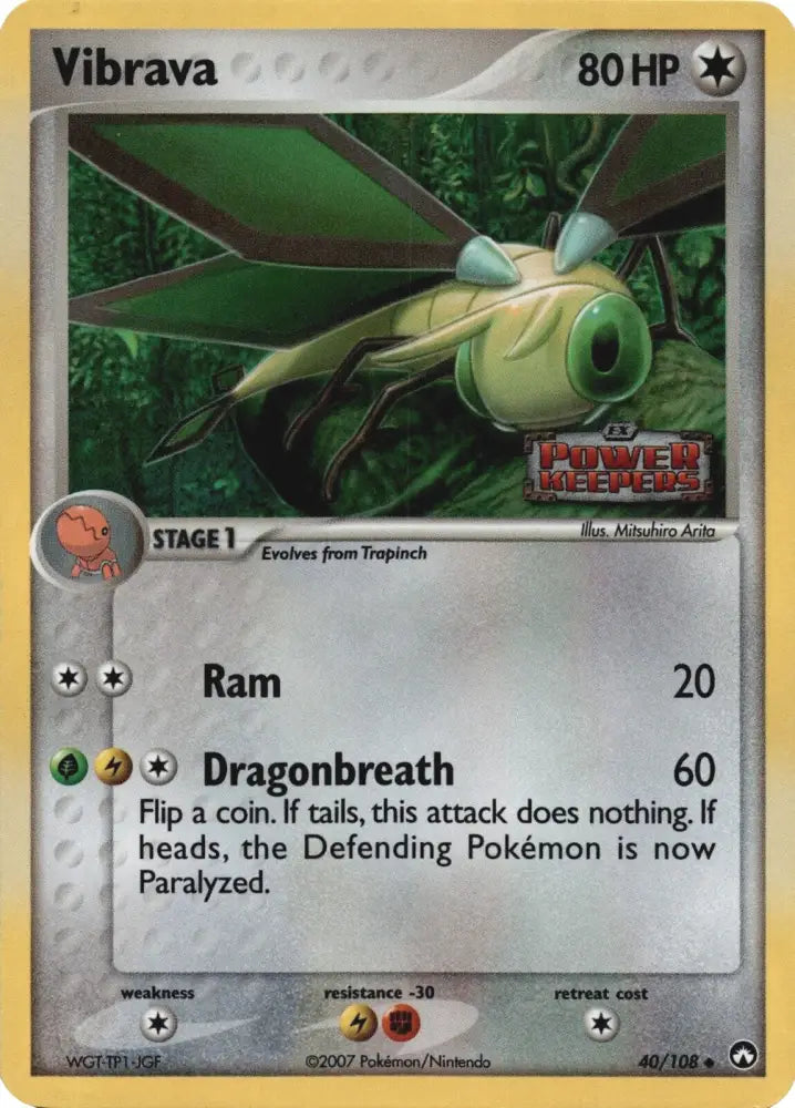 Vibrava (40/108) (Stamped) [EX: Power Keepers] - Pokemon Single