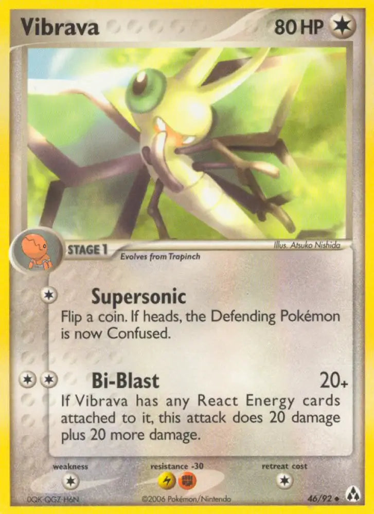 Vibrava (46/92) [EX: Legend Maker] - Pokemon Single