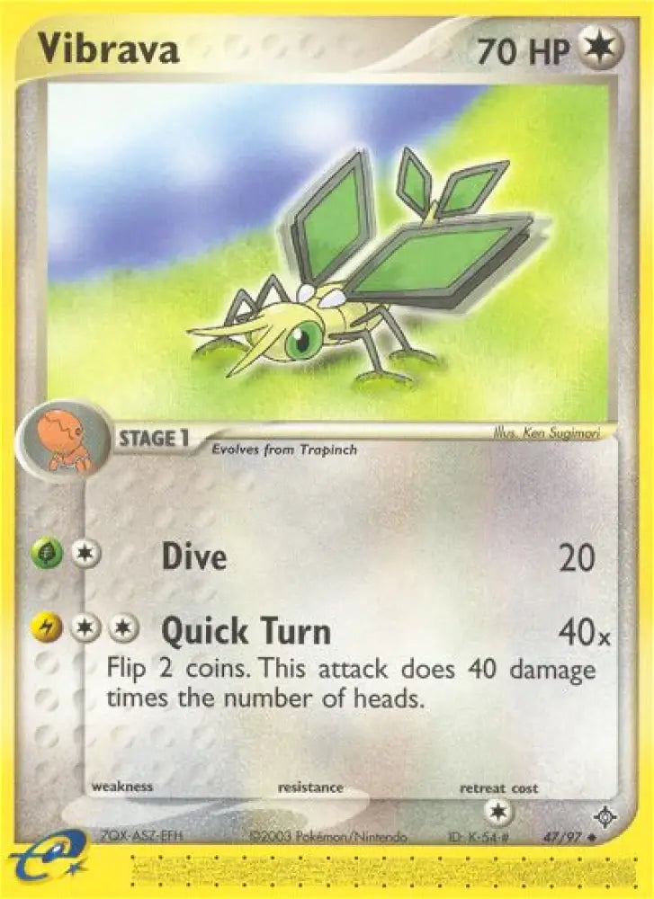 Vibrava (47/97) [EX: Dragon] - Pokemon Single