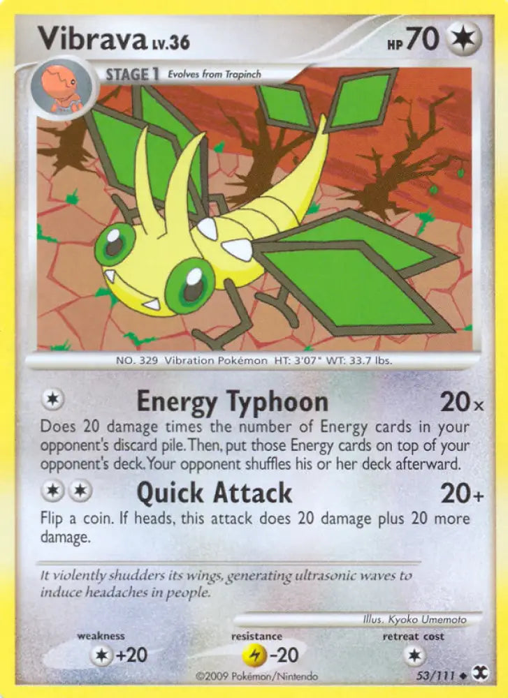 Vibrava (53/111) [Platinum: Rising Rivals] - Pokemon Single