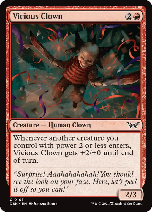 Vicious Clown [Duskmourn: House of Horror] - MTG Single
