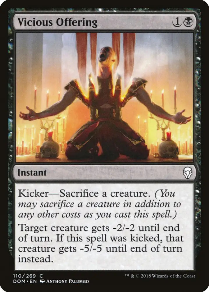 Vicious Offering [Dominaria] - MTG Single