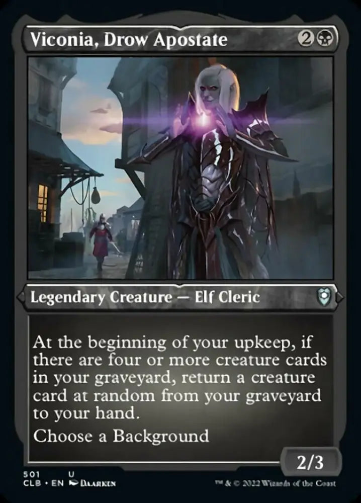 Viconia Drow Apostate (Foil Etched) [Commander Legends: Battle for Baldur’s Gate] - MTG Single