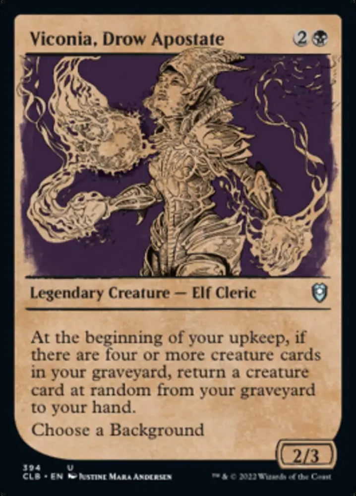 Viconia Drow Apostate (Showcase) [Commander Legends: Battle for Baldur’s Gate] - MTG Single