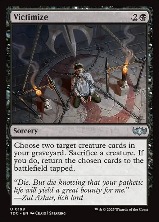 Victimize (198) [Tarkir: Dragonstorm Commander]