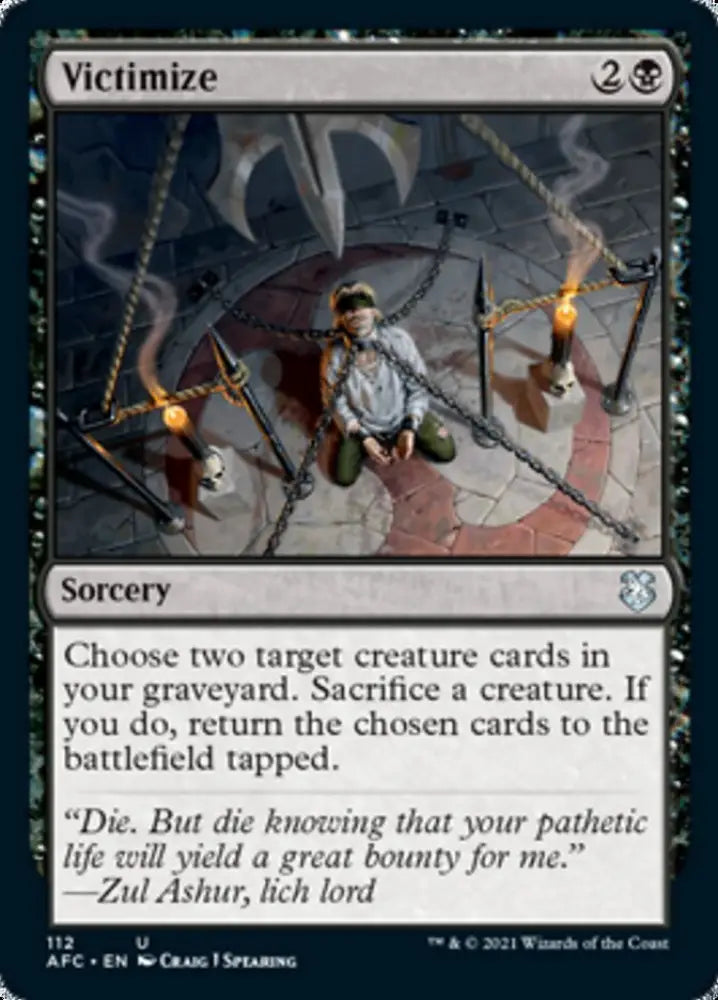 Victimize [Dungeons & Dragons: Adventures in the Forgotten Realms Commander] - MTG Single