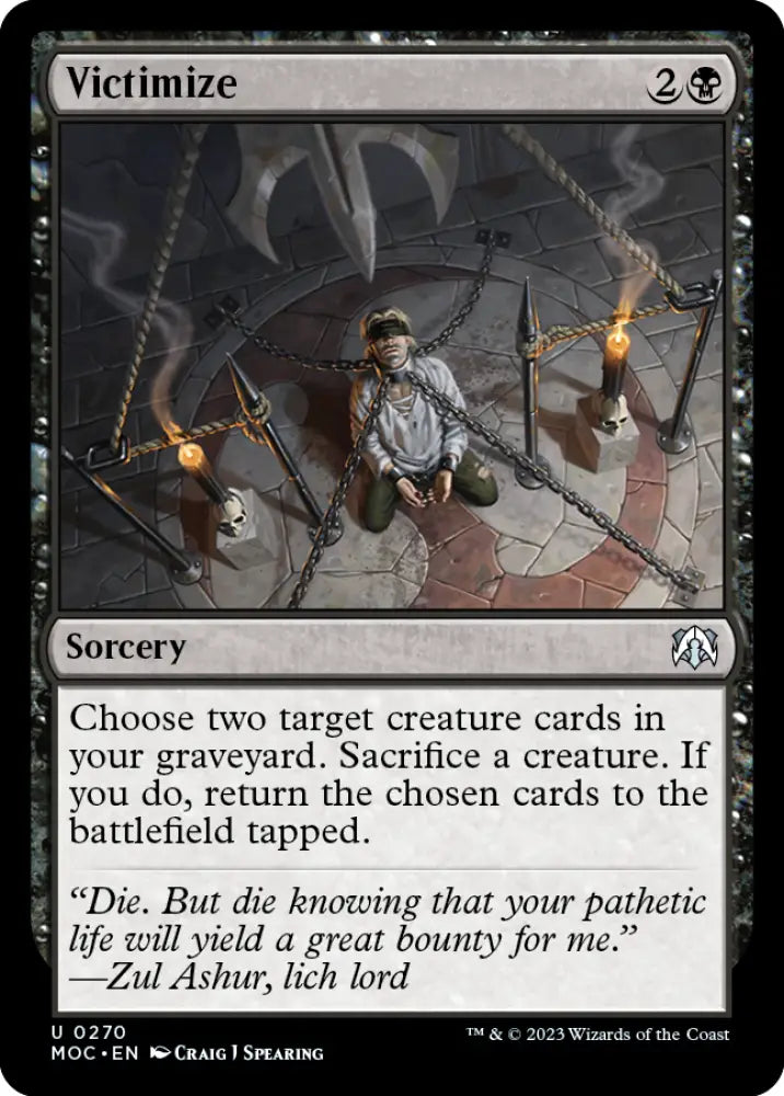 Victimize [March of the Machine Commander] - MTG Single
