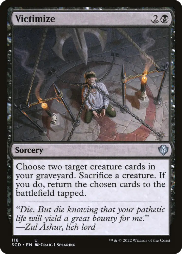Victimize [Starter Commander Decks] - MTG Single