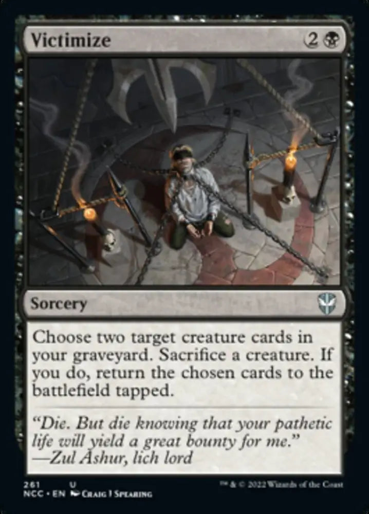 Victimize [Streets of New Capenna Commander] - MTG Single
