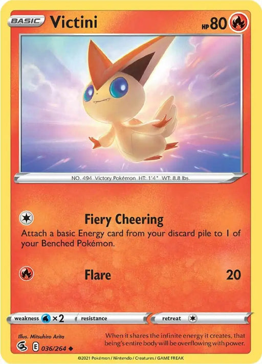 Victini (036/264) [Sword & Shield: Fusion Strike] - Pokemon Single
