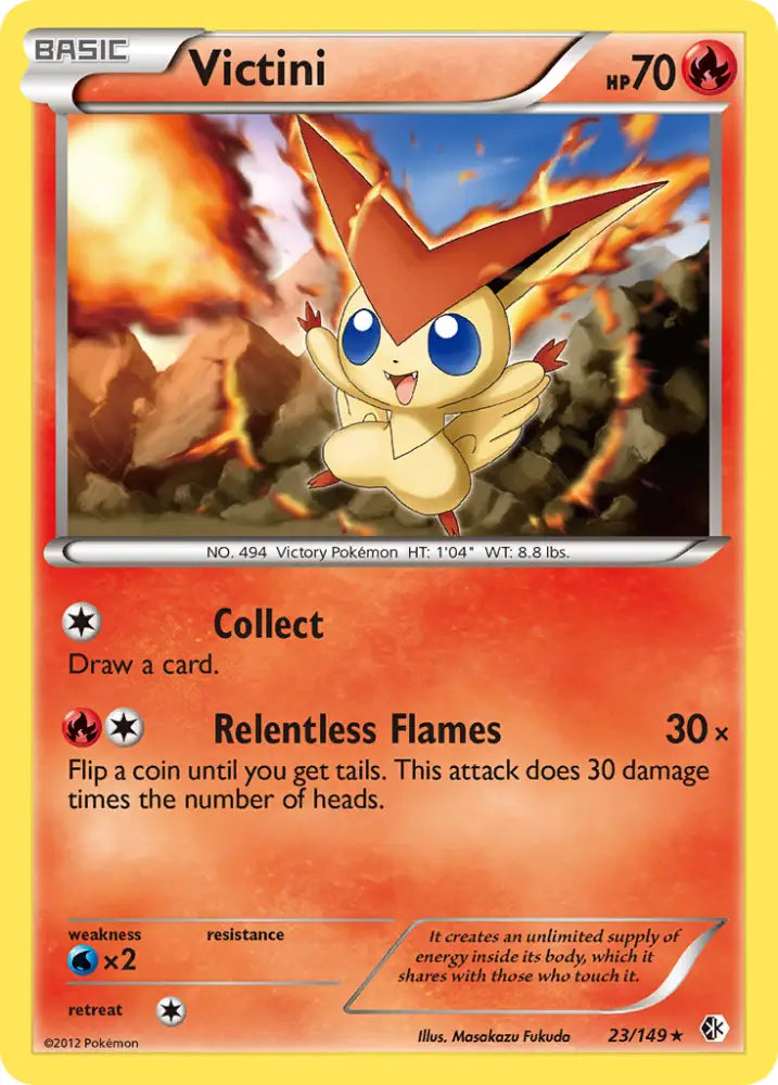 Victini (23/149) [Black & White: Boundaries Crossed] - Pokemon Single