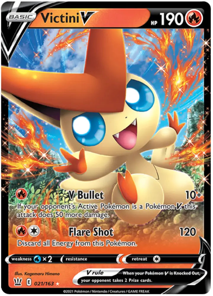 Victini V (021/163) [Sword & Shield: Battle Styles] - Pokemon Single