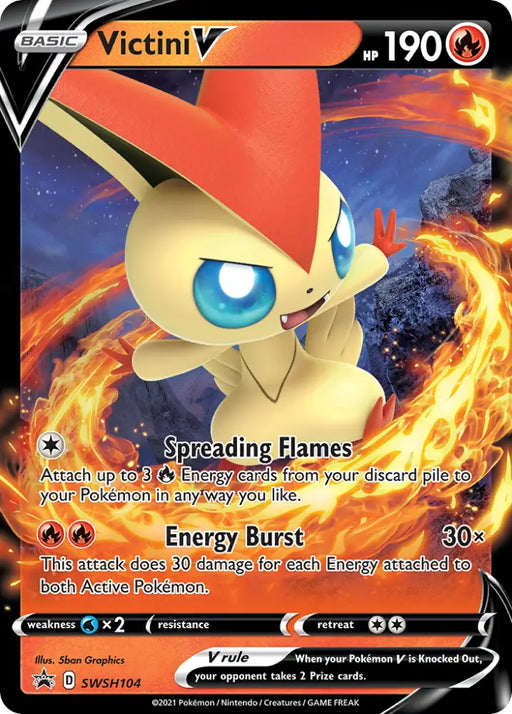 Victini V (SWSH104) [Sword & Shield: Black Star Promos] - Pokemon Single
