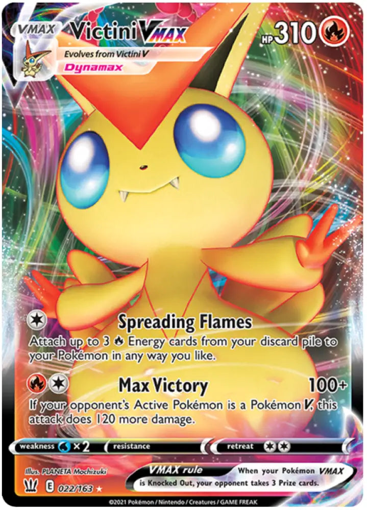 Victini VMAX (022/163) [Sword & Shield: Battle Styles] - Pokemon Single