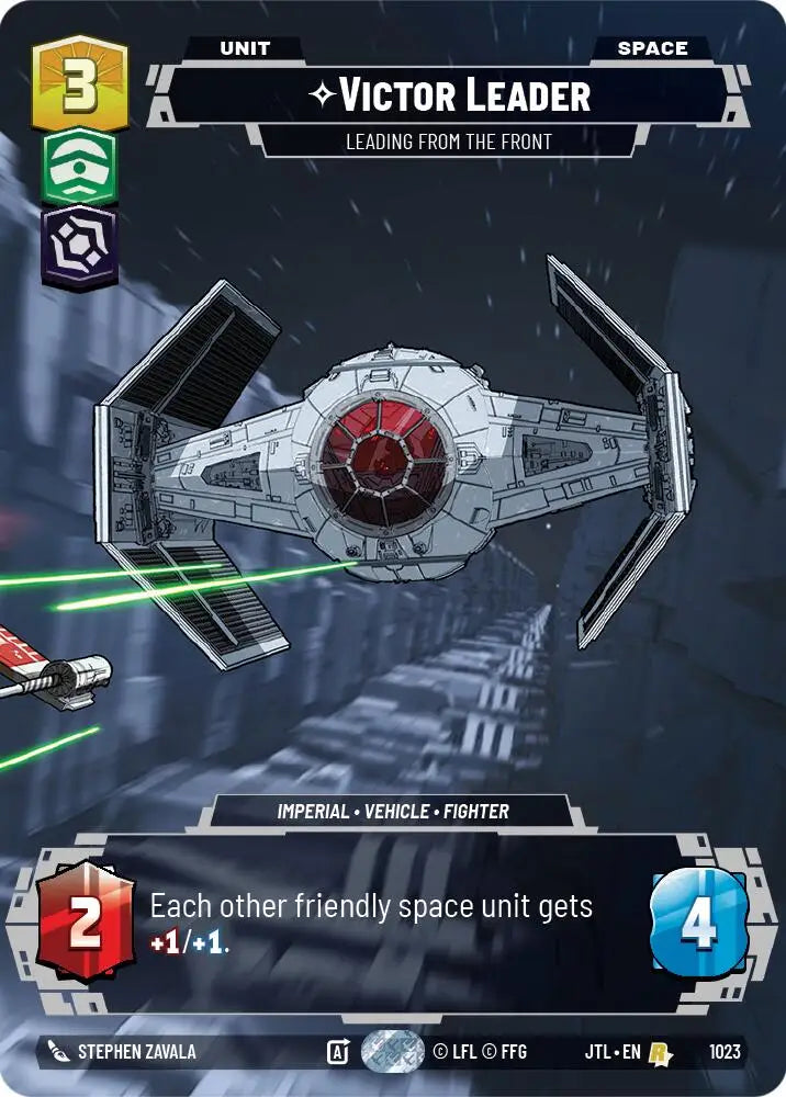 Victor Leader - Leading from the Front (Prestige) (1023) [Jump to Lightspeed] - Star Wars: Unlimited Single