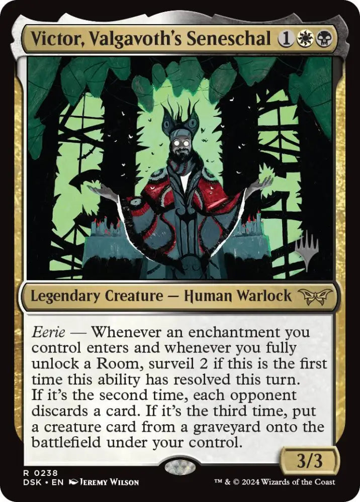 Victor Valgavoth’s Seneschal (Promo Pack) [Duskmourn: House of Horror Promos] - MTG Single