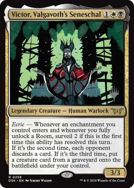 Victor Valgavoth’s Seneschal (Promo Pack) [Duskmourn: House of Horror Promos] - MTG Single