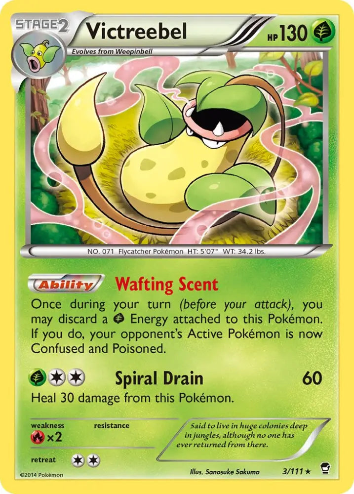Victreebel (3/111) (Theme Deck Exclusive) [XY: Furious Fists] - Pokemon Single