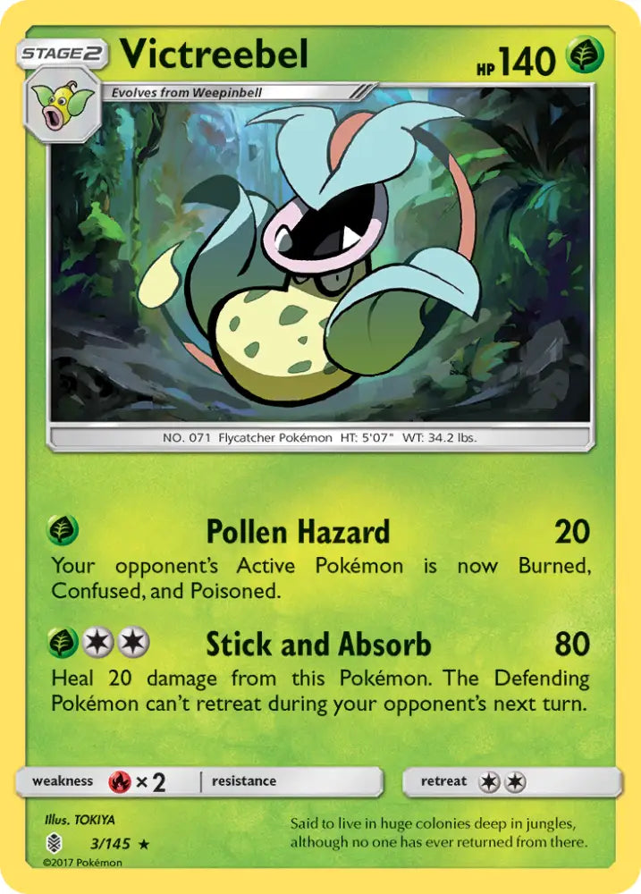 Victreebel (3/145) [Sun & Moon: Guardians Rising] - Pokemon Single