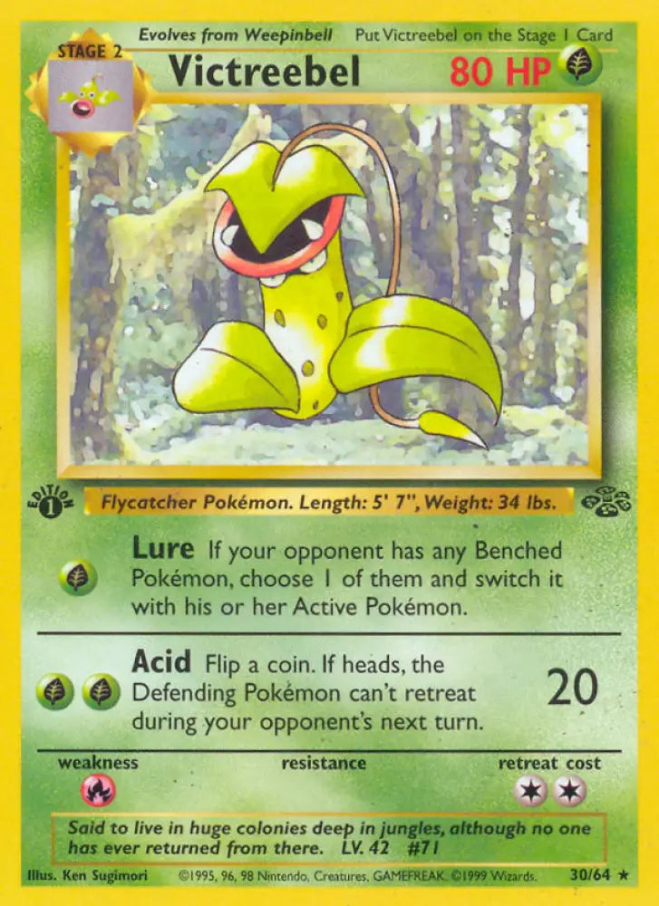 Victreebel (30/64) [Jungle 1st Edition] - Pokemon Single