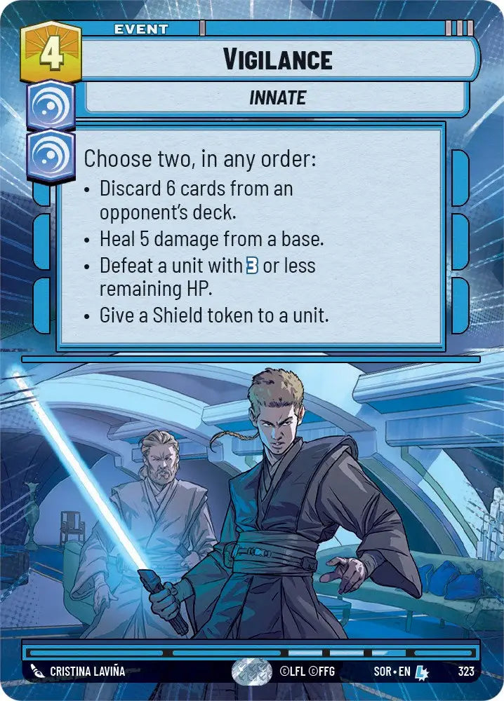 Vigilance (Hyperspace) (323) [Spark of Rebellion] - Star Wars: Unlimited Single