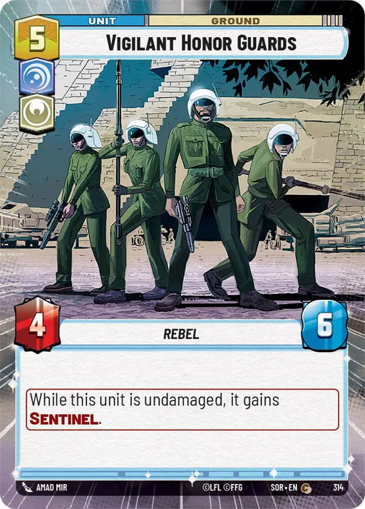 Vigilant Honor Guards (Hyperspace) (314) [Spark of Rebellion] - Star Wars: Unlimited Single