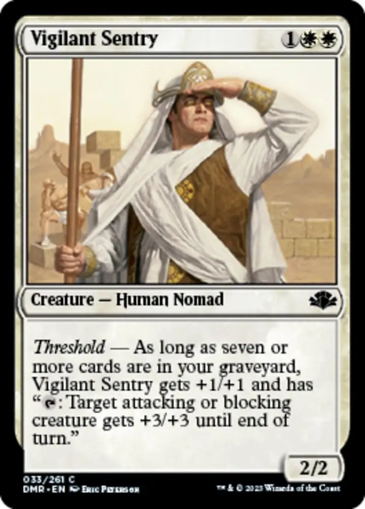 Vigilant Sentry [Dominaria Remastered] - MTG Single