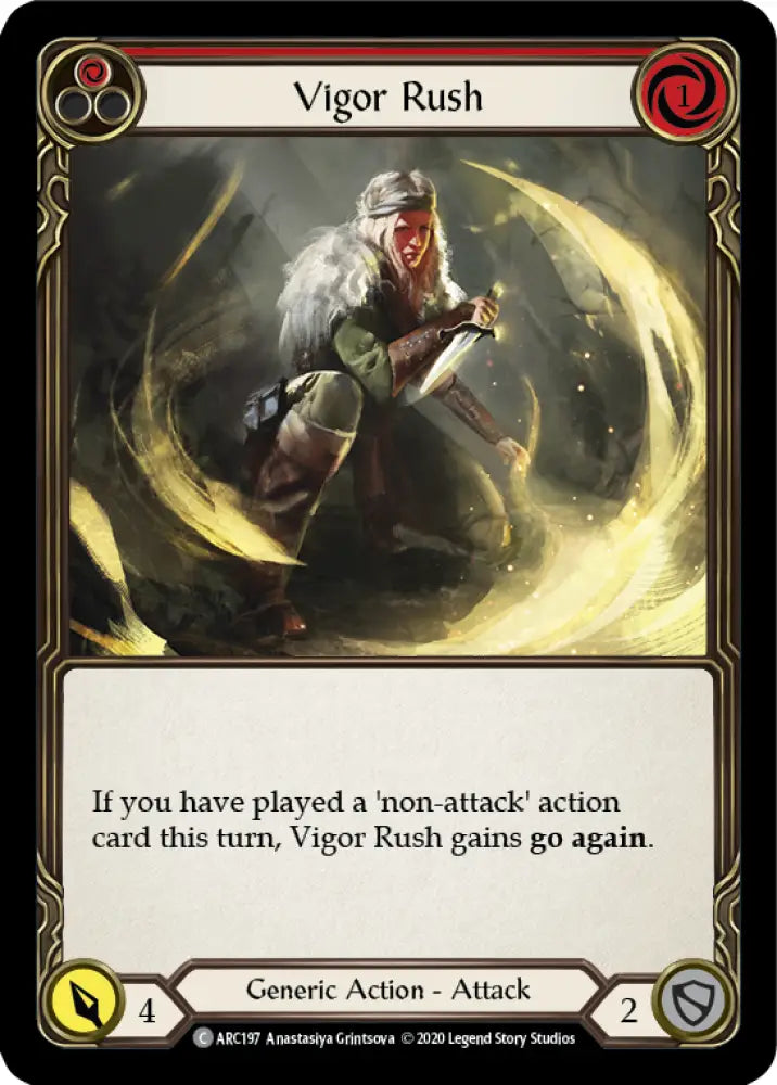Vigor Rush (Red) [Arcane Rising Unlimited] Unlimited Normal - Flesh And Blood Single