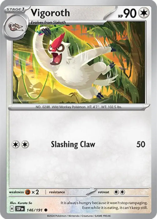 Vigoroth (146/191) [Scarlet & Violet: Surging Sparks] - Pokemon Single
