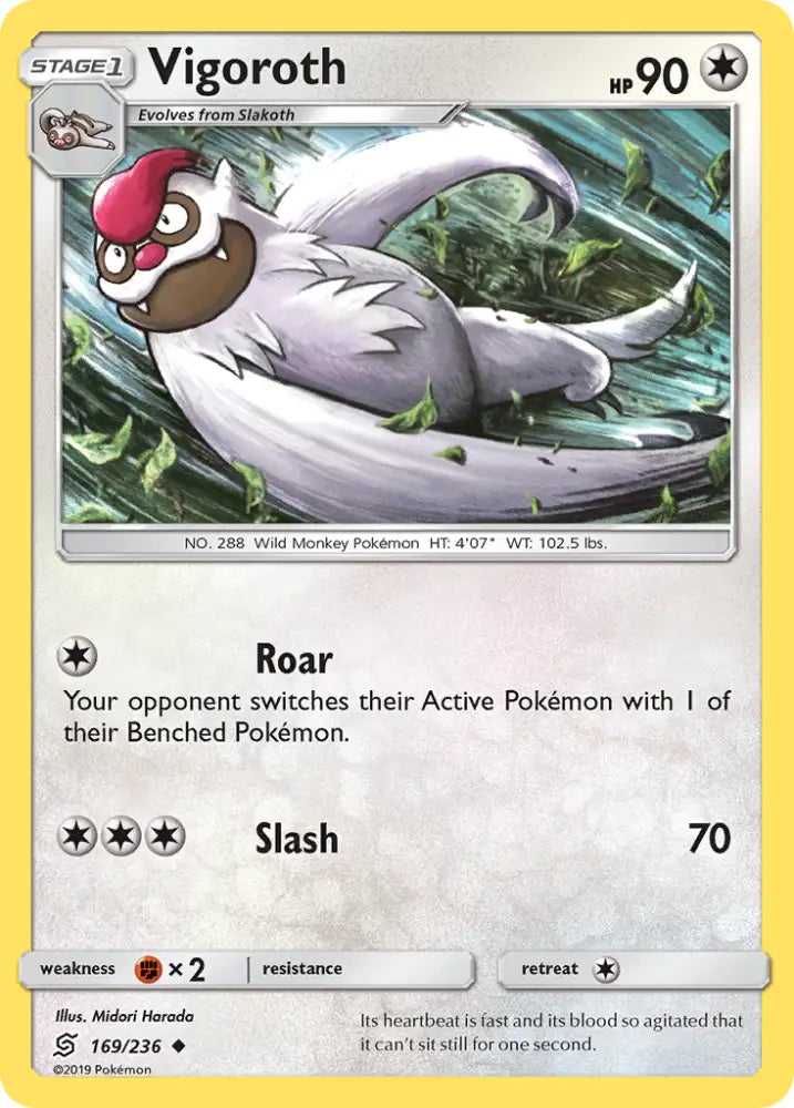 Vigoroth (169/236) [Sun & Moon: Unified Minds] - Pokemon Single