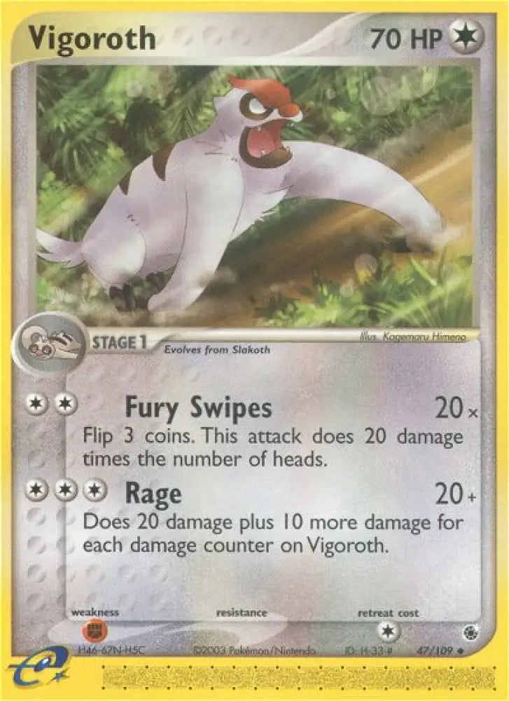 Vigoroth (47/109) [EX: Ruby & Sapphire] - Pokemon Single
