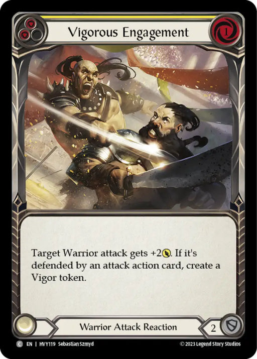 Vigorous Engagement (Yellow) [Heavy Hitters] - Flesh And Blood Single