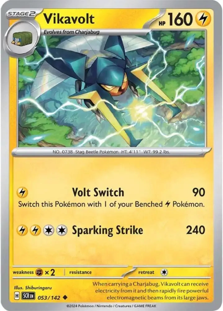 Vikavolt (053/142) [Scarlet & Violet: Stellar Crown] - Pokemon Single
