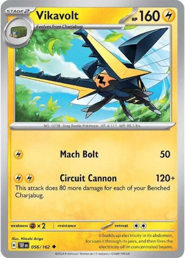 Vikavolt (056/162) [Scarlet & Violet: Temporal Forces] - Pokemon Single