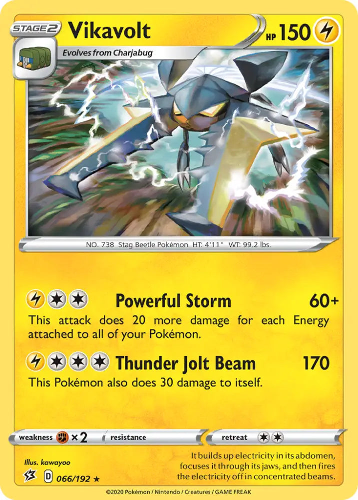 Vikavolt (066/192) [Sword & Shield: Rebel Clash] - Pokemon Single