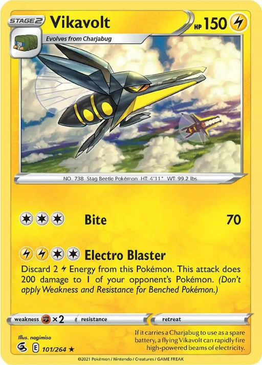 Vikavolt (101/264) [Sword & Shield: Fusion Strike] - Pokemon Single