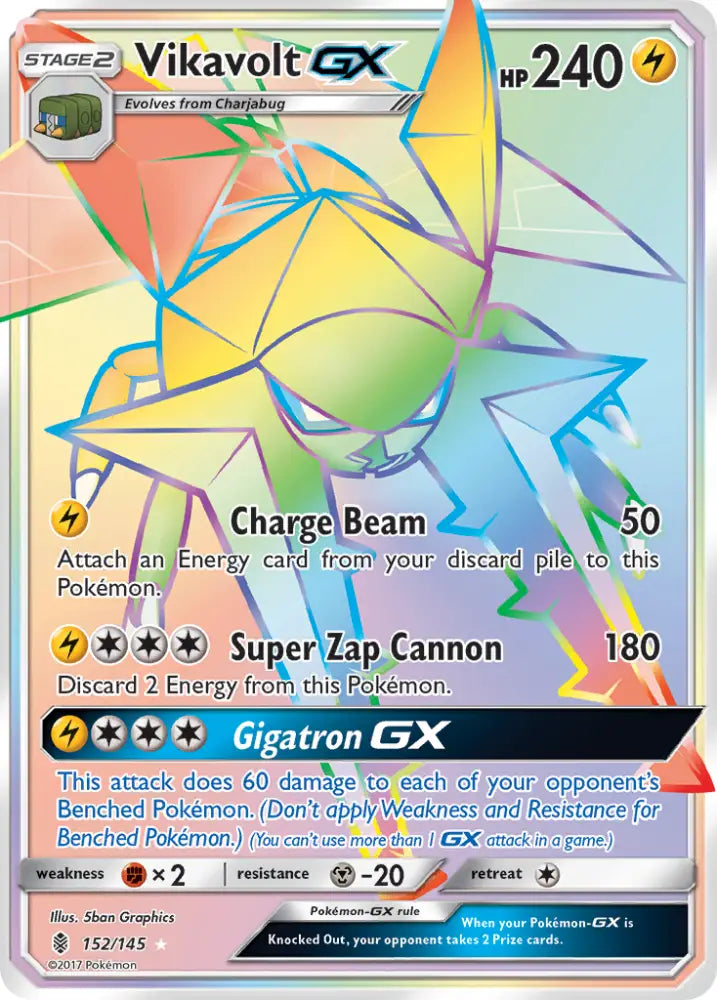Vikavolt GX (152/145) [Sun & Moon: Guardians Rising] - Pokemon Single