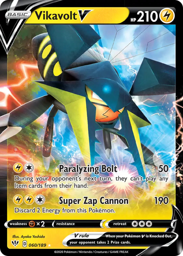 Vikavolt V (060/189) [Sword & Shield: Darkness Ablaze] - Pokemon Single