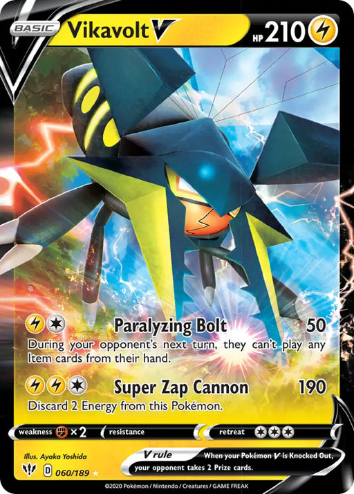 Vikavolt V (060/189) [Sword & Shield: Darkness Ablaze] - Pokemon Single