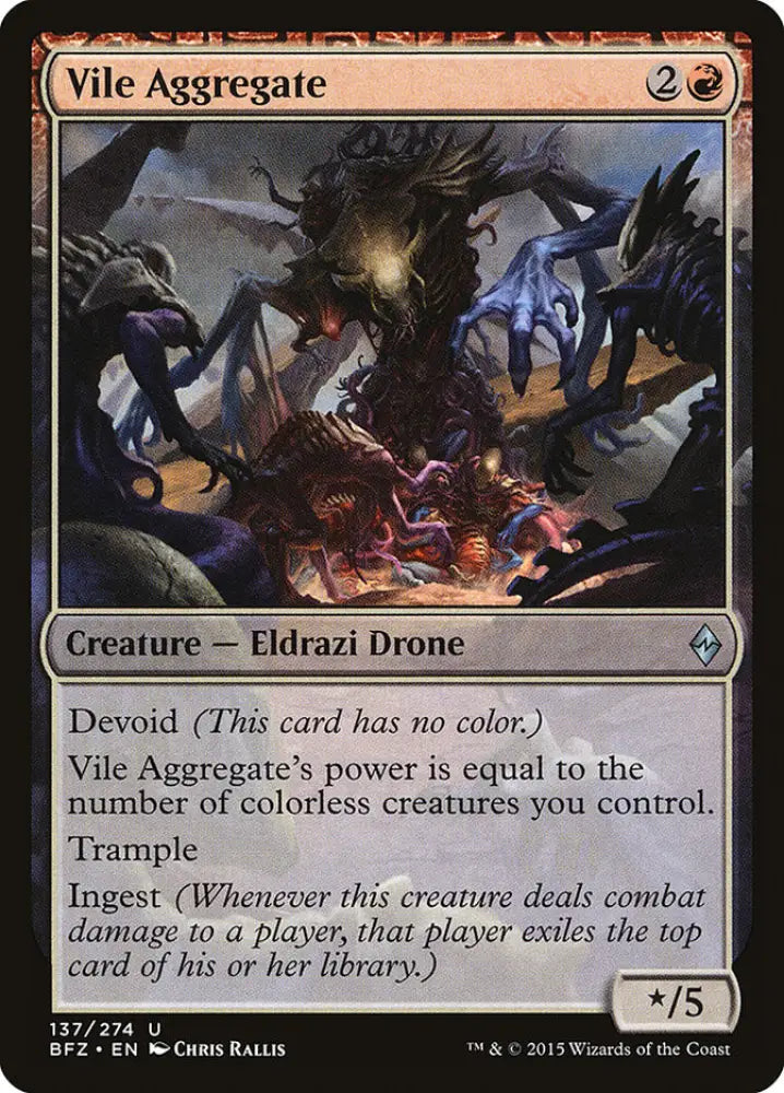 Vile Aggregate [Battle for Zendikar] - MTG Single