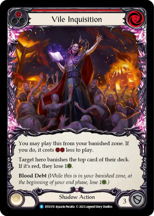Vile Inquisition (Red) [Dusk Till Dawn] - Flesh And Blood Single