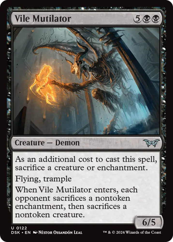 Vile Mutilator [Duskmourn: House of Horror] - MTG Single